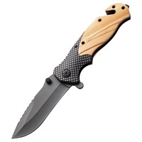 Couteau pliant X50 du fabricant, manche en bois, haute dureté, usage tactique, survie en plein air, couteau de poche portable