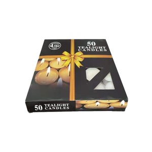 Smokeless Tea Lights <strong>8</strong> <strong>Hour</strong> Long Burn Night Light Candles Unscented <strong>Tealight</strong> - Product Image 4