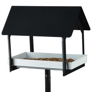Comedero para Pájaros JH-Mech, Bandeja Decorativa para Jardín, Kit de Montaje Ajustable, Comedero para Pájaros de Metal Resistente con Soporte - Product Image 4
