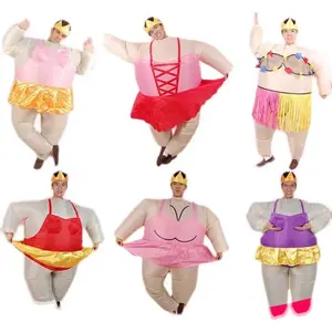 हैलोवीन पार्टी एनीमे डांस इन्फ्लैटेबल कॉसप्ले सूट कार्टून सूमो शुभंकर पोशाक भूमिका निभाने वाली महिला बैले इन्फ्लैटेबल पोशाक
