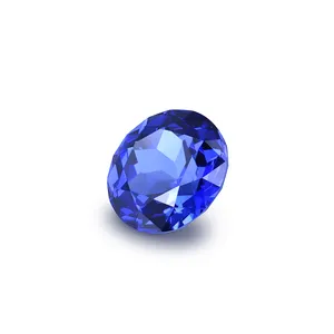 Pedra preciosa de safira azul redonda, pedra preciosa corte brilhante, fabricante folgada, pedra preciosa, diamante de fogo livre