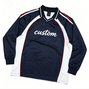 Conjunto de Camisetas Deportivas Personalizadas para Hombre, Cuello Redondo, Diseño de Bloques de Color, Estampado Frontal, Ropa de Otoño, 100% Poliéster Tejido - Product Image 3