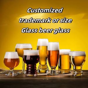 Verre à bière créatif transparent pour bière pression, verre à bière artisanale allemande avec logo imprimé - Product Image 3