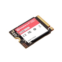 SSD / Kit SSD Resmi Raspberry Pi, 256GB / 512GB dan RPI M.2 HAT+, kompatibel dengan standar PCIe Gen 3, cocok untuk RPI 5.