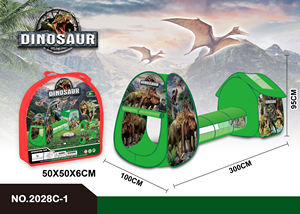 Precio de fábrica diseño personalizado tienda plegable para niños bosque dinosaurio <span class=keywords><strong>Casa</strong></span> + Canal + cuadrado niño y niña diez - Product Image 3