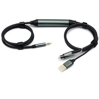 Convertidor de Cable de Audio de Cobre con Alimentación USB y TOSLINK 2 en 1, Compatible con Conversión de Señal Óptica Digital a Analógica Integrada