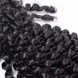 Venta al por mayor Afro Kinky Curly Hair Natural Black Hair Extensions Easy <span class=keywords><strong>para</strong></span> <span class=keywords><strong>hacer</strong></span> trenza - Product Image 6