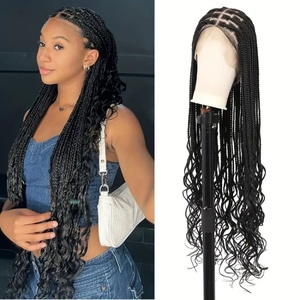 8inch Full Lace <strong>Braid</strong> <strong>Wigs</strong> Natural Raw Virgin Human Hair Lace Front,Transparent Hd 360 Full Lace Braided <strong>Wigs</strong> for Black Women - Product Image 6