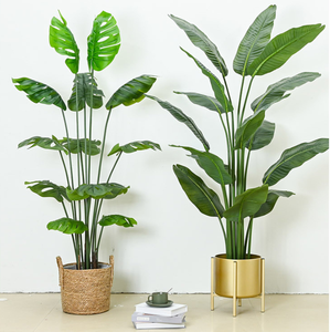 Arbre de plantes artificielles de décoration de maison moderne avec des plantes d'aménagement paysager de jardin en pot en plastique - Product Image 6
