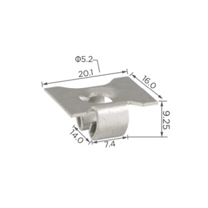 Écrou de fixation en U personnalisé pour <span class=keywords><strong>cage</strong></span> de fixation de voiture, écrou de fixation métallique, clip métallique - Product Image 1