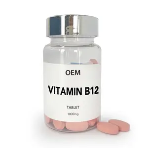 OEM 비타민 B 복합체 에너지 대사 지원을위한 지속 된 슬로우 릴리스식이 보조제 비타민 B12 정제