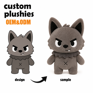 Jouet en peluche personnalisé OEM, personnage de dessin animé, poupée en peluche avec rembourrage en coton PP confortable pour bébé, enfant, cadeau d'anniversaire - Product Image 1
