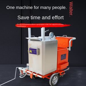 Machine de marquage routier à pulvérisation à froid thermofusible, intégrée à <span class=keywords><strong>locomotive</strong></span>, avec moteur haute puissance, petite machine de traçage de lignes de marquage de places de stationnement - Product Image 4