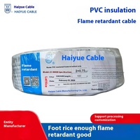 Cable de alimentación plano trenzado aislado de PVC de 2 núcleos RVVB estándar nacional 1/1.5/2.5/4/6 cuadrado para RVVB
