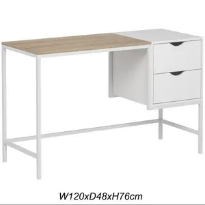 Hot sale black desk with drawer storage wooden table living room desk