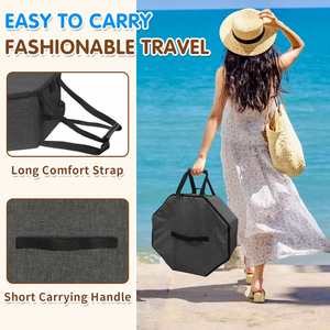 Foldable Hat <b>Box</b> with Handle - Stackable <b>Storage</b> Organizer for Closet, Travel Cowboy Hat Carrier for Women & Men - Product Image 5