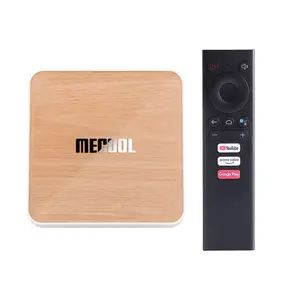 Оптовая продажа MECOOL KM6 Deluxe Amlogic 905X4 4K AV1 YouTube 4 Гб 64 Гб google TV Box KM6