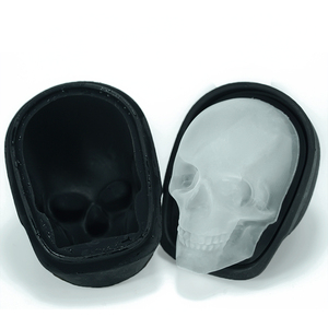 Fl-whole Sales 3d 1 Ngăn Lớn Silicone <span class=keywords><strong>Skull</strong></span> <span class=keywords><strong>Ice</strong></span> <span class=keywords><strong>Cream</strong></span> Nến Khuôn Nhựa Cho Bánh Sô Cô La - Product Image 6
