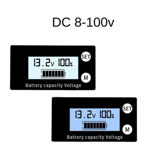 Không thấm nước DC 8V-100V LCD xách tay 12 Volt Pin mét pin công suất điện áp chỉ số - Product Image 3