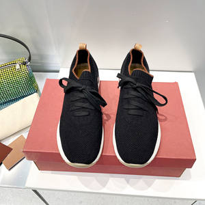 Venta al por Mayor de Fábrica: Mocasines Tejidos de Gran Tamaño para las Cuatro Estaciones, Estilo Calcetín, para Hombre y Mujer, Zapatos Casuales Cómodos de Tacón Plano para Caminar - Product Image 4