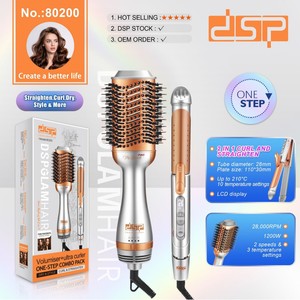 Dsp Professional Hair Straightener And <b>Brush</b> Combo With Ceramic Plates For <b>Smooth</b> Styling - Product Image 5