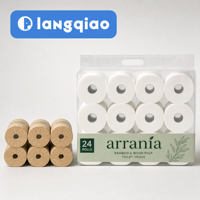 Papier toilette Arrania OEM ODM, fabrication sur mesure, marque privée, pâte de bois vierge, doux, respectueux de l'environnement, agent recherché, vente en gros