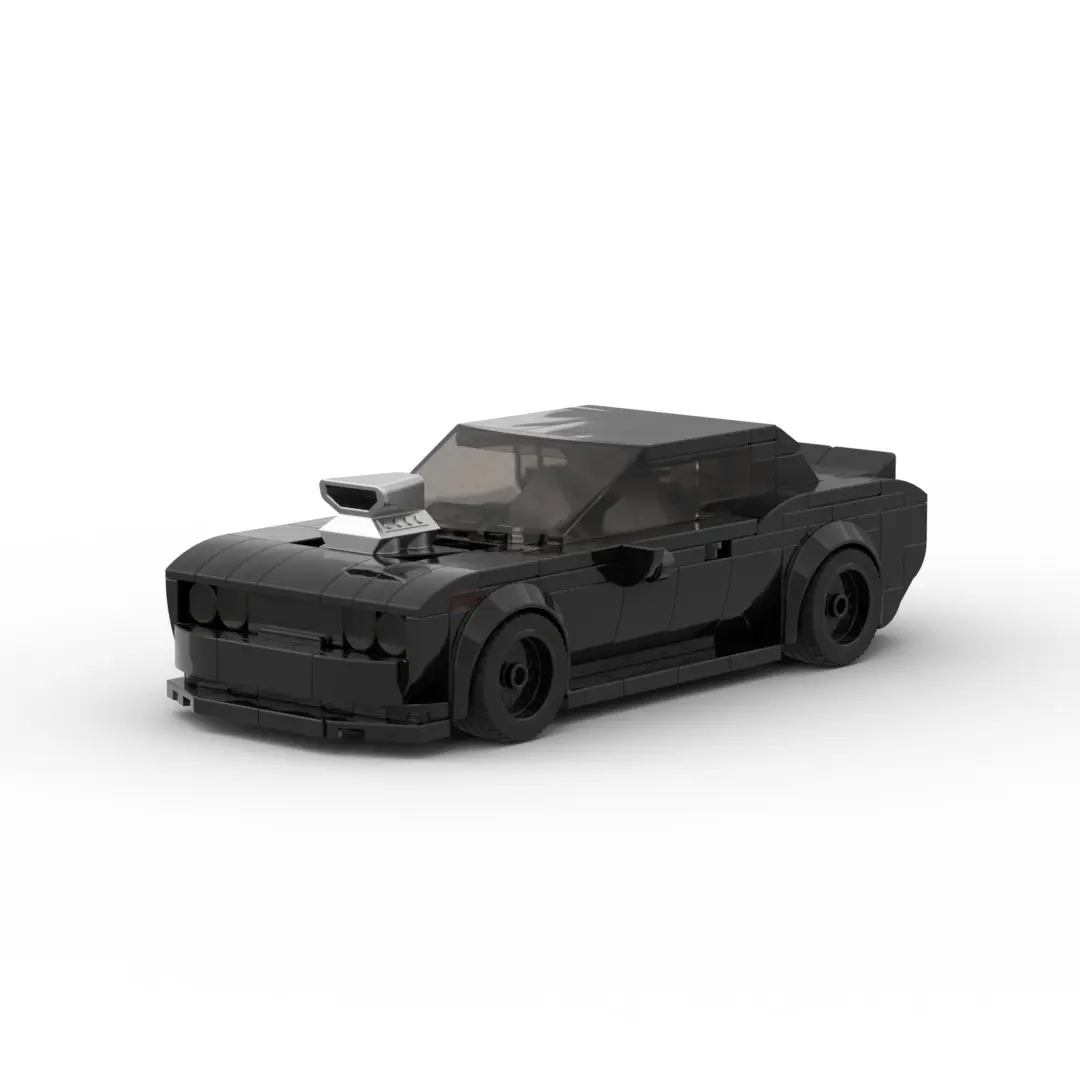 एमओसी बिल्डिंग ब्लॉक ब्लैक स्पोर्ट्स कार खिलौना मॉडल DIY बिल्डिंग ब्लॉक खिलौना कार सेट उपहार सजावट