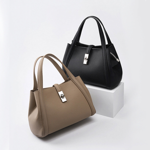 Sac Seau <span class=keywords><strong>Cuir</strong></span> Véritable Femme Quiet Luxury Structuré <span class=keywords><strong>Cuir</strong></span> Pleine Fleur Sac à Main Créateur Usine Grossiste Sac à main pour femme - Product Image 2