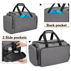 Échantillon gratuit : Sac de coiffeur grande capacité avec séparateurs ajustables, étui de voyage pour barbier pouvant contenir divers outils de coupe de cheveux - Product Image 5