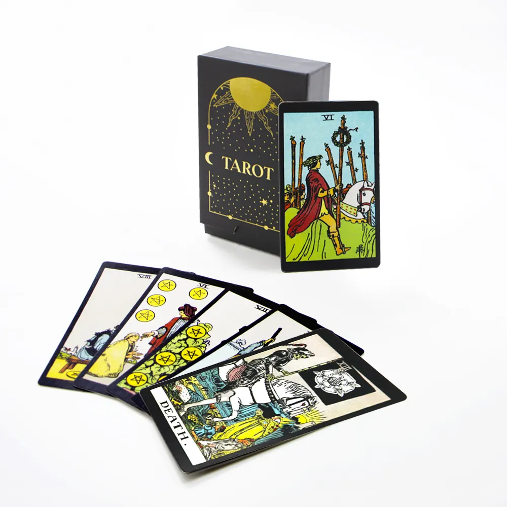 Fabriek Bedrukte Cartas De Tarot Fabricage Tarotkaart Waarzeggerij Spel Uitleg Tarotkaarten Gids