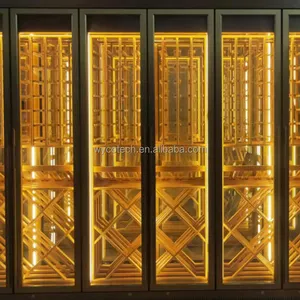 豪华酒柜设计高品质壁挂式内置不同尺寸定制OEM设计展示酒窖冷却器