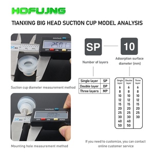 DP-20 Custom Accessories Bellows Small Mini <b>Rubber</b> Industrial <b>Silicone</b> Vacuum Suction Cup Xingrong - Product Image 5