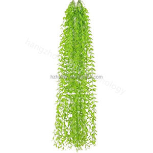Plantes artificielles suspendues, fausses fougères, lierre, feuilles de saule, verdure murale, vigne artificielle pour la décoration de la maison, du jardin, des mariages et des fêtes - Product Image 4