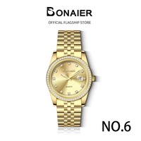 Montre élégante et polyvalente pour femme BONAIER, design minimaliste, montre-bracelet à quartz de qualité supérieure, vente en gros BK915