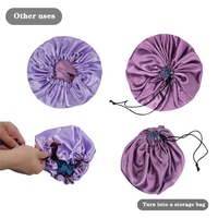 Bonnet de nuit pour femmes, nouveau, Europe et amérique, doublure en Satin doux, Extra Large, bandeau, soins des cheveux, vente en gros