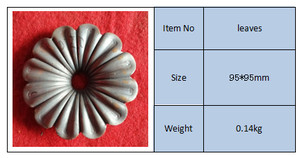 Accesorios de hierro forjado de fábrica de 95mm, elementos de componentes ornamentales, flores decorativas para piezas de valla de puerta - Product Image 2