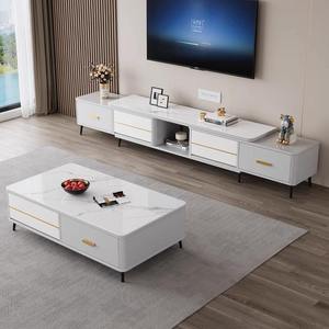 Hiện đại bằng gỗ Đồ nội thất nhà Set cho phòng khách <span class=keywords><strong>TV</strong></span> đứng với nối dài bên lưu trữ tủ và Bàn cà phê - Product Image 2