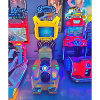 Simulateur de course de moto, machine d'arcade, jeu vidéo, divertissement à monnayeur, garantie 1 an, support anglais