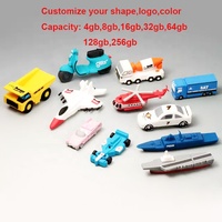 Clé USB 3.0 en silicone personnalisée avec votre logo, 4 Go-128 Go, portable, forme personnalisée, dessin animé 3D, couleurs personnalisées