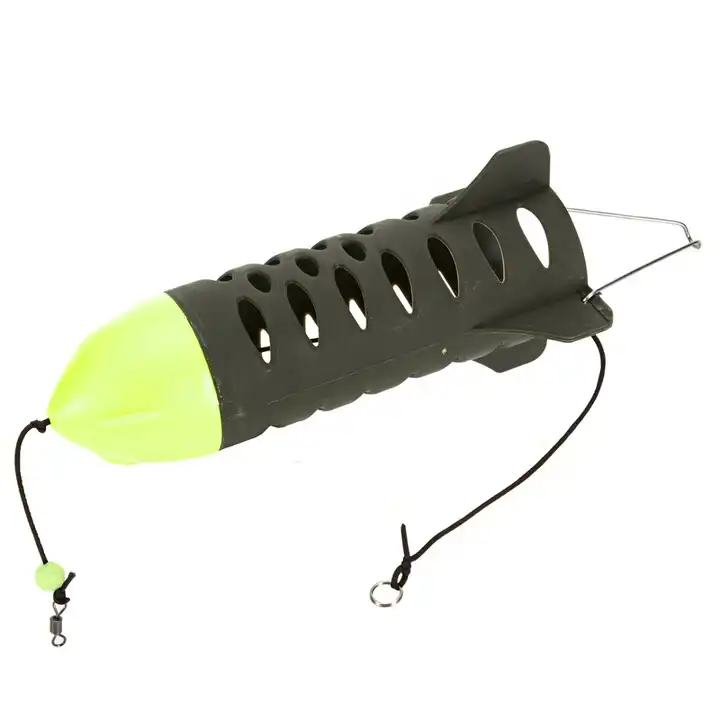 Carp Fishing Rocket Spod Bomb: Efficient Pellet Bait Thrower and Lure Bait  Cage Trap Basket