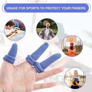 60pcs Blanc Élastique Respirant Coton <span class=keywords><strong>Doigt</strong></span> Lit <span class=keywords><strong>Tubulaire</strong></span> <span class=keywords><strong>Doigt</strong></span> Protecteur Réutilisable Handguard Pouce <span class=keywords><strong>Bandage</strong></span> - Product Image 4