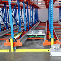 Système de rayonnage radio multi-niveaux pour palettes, robuste, résistant à la corrosion, entièrement automatisé, sans personnel, haute densité, pour l'industrie alimentaire