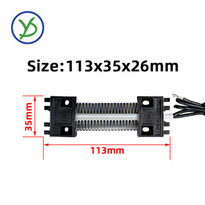 Ptcyidu 113x35x26mm 100W <span class=keywords><strong>12V</strong></span> 24V 220V PTC yếu tố làm nóng bề mặt lồng ấp trứng cách nhiệt PTC nóng gốm thermistor - Product Image 2