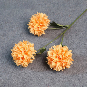 Boule de table réaliste en plastique Orange Lotus Rose faite à la main, centres de table pour mariage, fleurs artificielles, décor d'événements de Pâques - Product Image 6