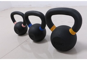 Chất lượng cao gang bột bọc kettlebell Set-sức mạnh đào tạo cử tạ bánh, đầy màu sắc dành cho người lớn thiết bị tập thể dục - Product Image 6