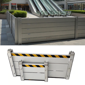 Barrera de control de inundación de aluminio resistente, puertas antiinundación portátiles, barrera de agua de fácil montaje para garaje - Product Image 2