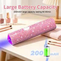 Mini lampe UV LED pour ongles, portable, 3W, rechargeable, sans fil, lampe de séchage pour gel, petite lampe de séchage pour ongles, pour salon et maison