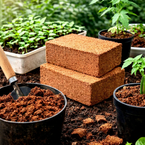 Bloque de Turba de Coco 100% Natural y Orgánico – Abono Sostenible para Cultivos en Invernaderos y Viveros - Product Image 1