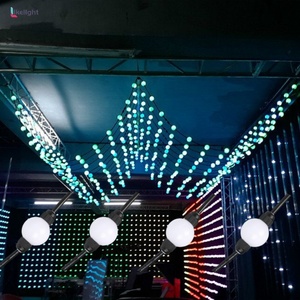 IP67 không thấm nước 35mm 50mm RGB pixel ánh sáng smd3535 ws2811 ucs2903 màu thay đổi ngoài trời dẫn treo bóng chuỗi ánh sáng - Product Image 6