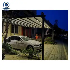 Prima özel su geçirmez ayarlanabilir elektrikli geri çekilebilir PVC Roof çatı geri çekilebilir Pergola tarzı seçimi ile